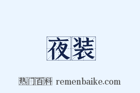 夜装是什么意思的图片